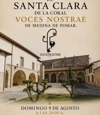 Concierto de Santa Clara de la Coral Voces Nostrae de Medina....