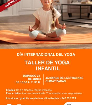 Día Internacional del Yoga. Taller de Yoga Infantil..