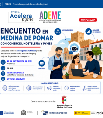 Encuentro en Medina de Pomar con comercio, hostelería y....