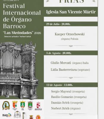 Festival Órgano Barróco. Iglesia San Vicente. Frías.
