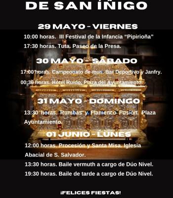 Fiestas patronales de S. Íñigo.