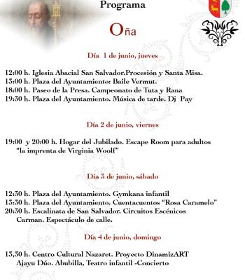 Fiestas patronales de san Íñigo.