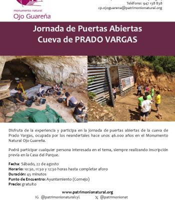 JORNADA DE PUERTAS ABIERTAS CUEVA DE PRADO VARGAS.