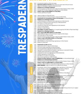 Programa de Fiestas San Bartolomé 2025 Trespaderne.
