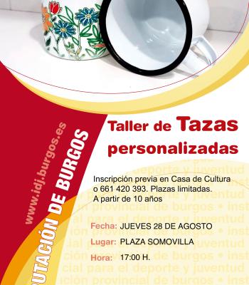 TALLER DE TAZAS PERSONALIZADAS.