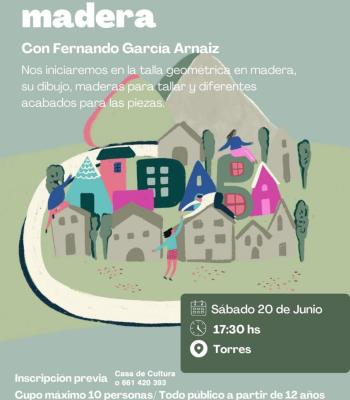 Talla en madera con Fernando García Arnaiz..