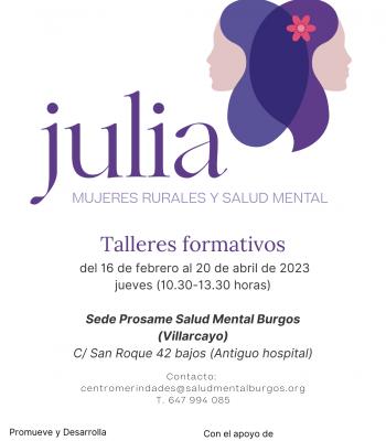 Taller formativo JULIA Mujeres rurales y salud mental.