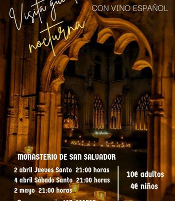 Visita guiada nocturna monasterio de S. Salvador.