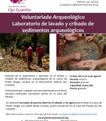 Voluntariado arqueológico cueva de Prado Vargas.