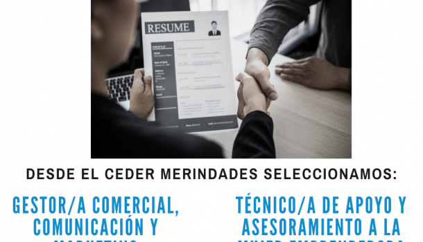 El CEDER Merindades oferta dos puestos de trabajo.