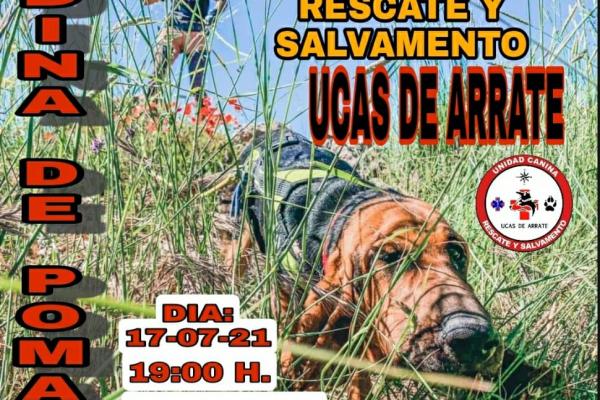 Exhibición de la unidad canina de rescate y salvamento UCAS...