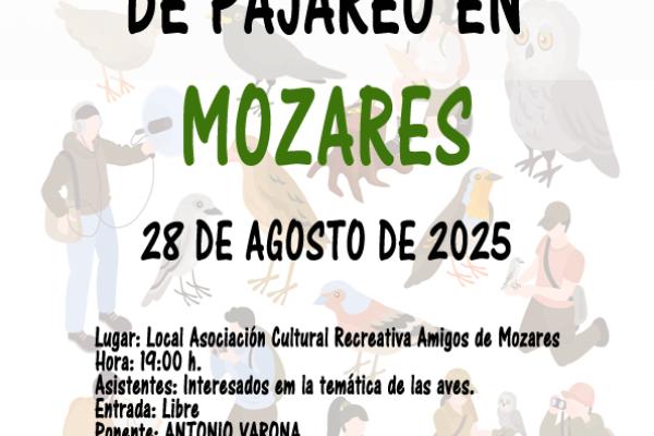 JORNADA TALLER DE PAJAREO EN MOZARES