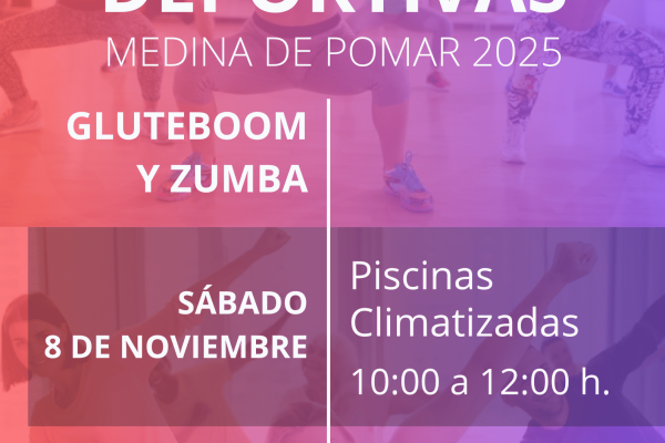 MATERCLASS DEPORTIVAS GLUTEBOOM Y ZUMBA