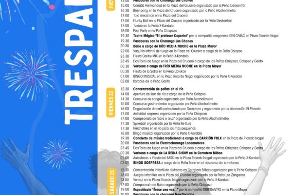 Programa de Fiestas San Bartolomé 2025 Trespaderne