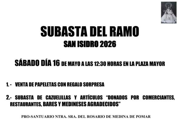 Subasta del Ramo. San Isidro 2026.