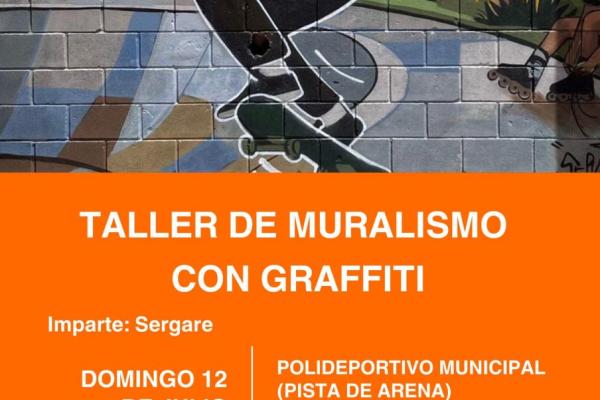 Taller de Muralismo con graffiti.