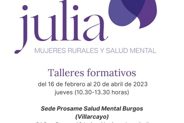 Taller formativo JULIA Mujeres rurales y salud mental